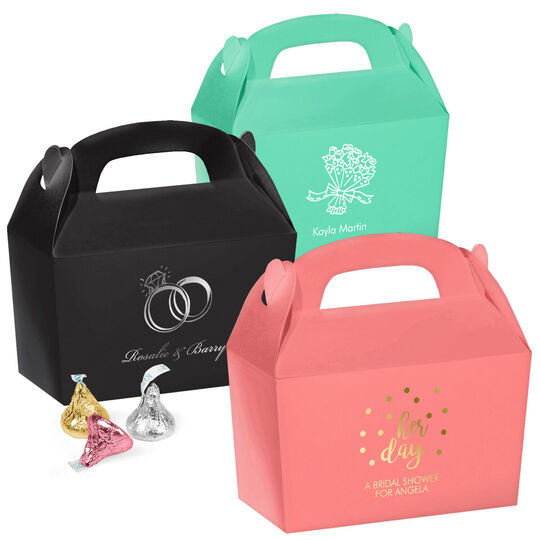 Personalized Large Favor Boxes for Bridal Showers